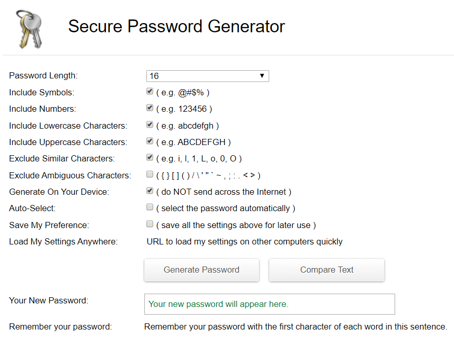 secure password generator words