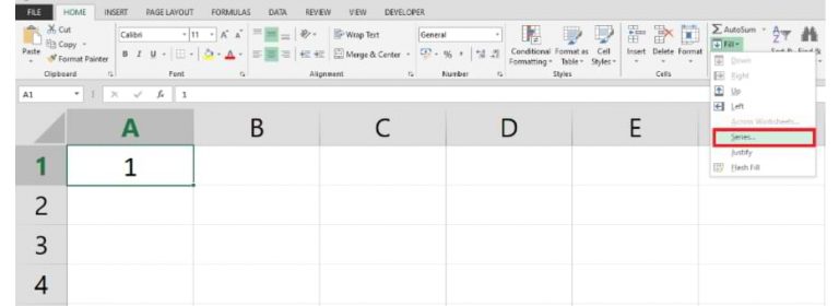 sequential numbers in excel office professional